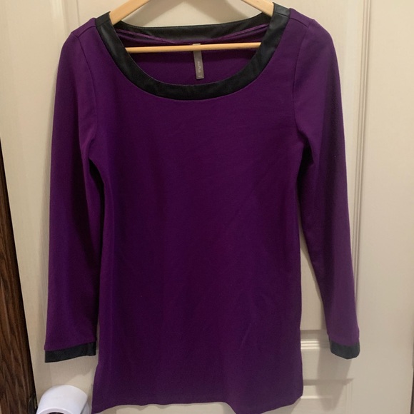Thyme Maternity Tops - Purple maternity fashion top